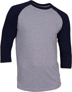 เสื้อเบสบอลแขน3/4ลำลองของผู้ชายเสื้อเจอร์ซีย์ Raglan เสื้อเจอร์ซีย์สีขาวผลิตในปากีสถาน - Product Image 6