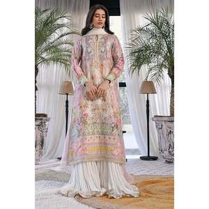 Conjunto de Camisa y Dupatta de Chifón Estilo Bohemio Aliya para Primavera/Verano - Product Image 1