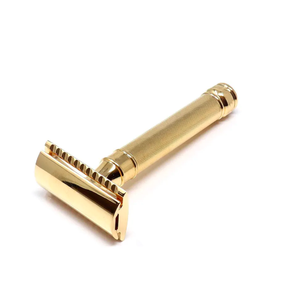 Rasoir de sécurité réglable en métal pour hommes Full Gold Lames en acier inoxydable à double tranchant Poignée en acier pour Bikini Beauté Soins personnels - Product Image 4
