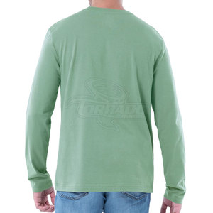 Vente chaude Logo Personnalisé T-shirt à Manches Longues pour Hommes 100% Coton Respirant Nouveau Style Prix de Gros - Product Image 2