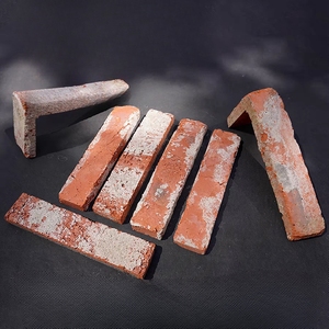 Estucado viejo rojo Multi arcilla <span class=keywords><strong>ladrillo</strong></span> chapa Fondo mampostería casa pared textura - Product Image 5