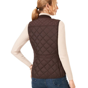 OEM gilet équestre coupe-vent personnalisé randonnée léger gilet en duvet chaud doudoune golf femmes gilet bouffant - Product Image 3