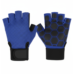 Guantes Deportivos de Neopreno y Malla con Medio Dedo y Agarre Antideslizante, Duraderos, con Cierre de Tirón, para Entrenamiento de Levantamiento de Pesas - Product Image 1