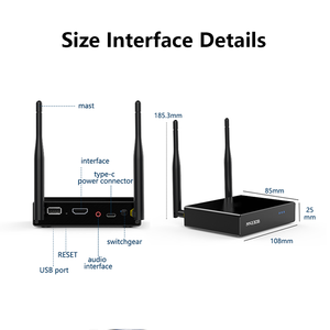 1080P Màn hình không dây Transmitter & Receiver Kit dual-band 2.4/5GHz tốc độ cao tín hiệu Extender cho màn hình, màn hình & hiển thị - Product Image 2