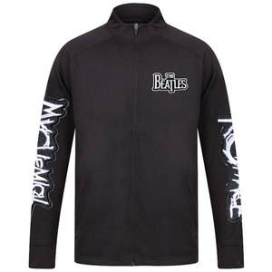 Veste coupe-vent réversible Offre Spéciale grande taille pour hommes veste entraîneurs à capuche avec logo personnalisé brodé poche noire unie - Product Image 4