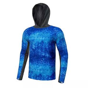 Jersey con capucha personalizado de alta calidad para hombre, camisetas de secado rápido, sublimación impresa, ropa de pesca, todos los tamaños, precio al por mayor - Product Image 1