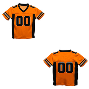 Maillot de football américain du meilleur fournisseur 100% polyester léger à manches courtes imprimé option de quantité en vrac parfaite - Product Image 1