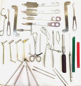 Ensemble d'instruments chirurgicaux orthopédiques vétérinaires pour traumatismes, 29 pièces, en acier inoxydable, fabrication sur mesure, CE - Product Image 3