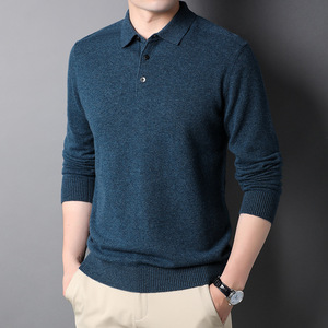 Người Đàn Ông Của Tùy Chỉnh Merino Polo Bán Buôn Cashmere Áo Len Dệt Kim Polo Len Áo Thun Cashmere Áo Len Cho Nam Giới - Product Image 5