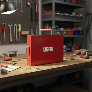 Caja de Herramientas de Acero Usag Tamaño XXL Vacía - para Almacenamiento de Herramientas y Equipo - Product Image 3