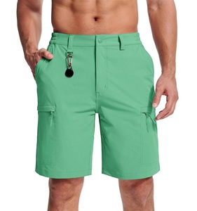 Pantalones cortos de secado rápido transpirables elásticos multibolsillos informales Diseño sólido con anillo en D Pantalones cortos de diseño de anillo en D ecológicos para exteriores - Product Image 3