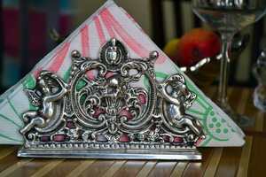 Soporte de tejido moderno para el hogar, accesorio decorativo para el hogar, Hotel y restaurante, color plateado, diseño moderno, cono de aluminio - Product Image 4