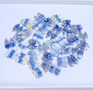 Cabochon de Quartz bleu naturel de haute qualité Scheelite pierre Unique faite à la main pour la fabrication de bijoux paire de pierres précieuses en vrac artisanat approvisionnement - Product Image 6