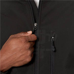 Chaqueta Softshell de alta calidad para hombre, a prueba de viento, tela de lona de invierno, cuello con capucha, recién llegado, servicio OEM disponible - Product Image 4