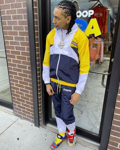 Ensemble de survêtement surdimensionné en Nylon avec fermeture éclair pour homme - Product Image 2