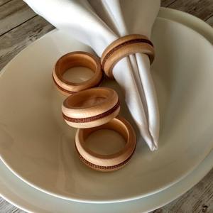 Nouveau rond de serviette en bambou Simple cercle emballage créatif Design classique écologique pour les décorations pour la maison - Product Image 1