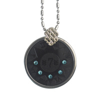 Pendentif en forme de croix quantique EMF, bijoux énergétiques en gros, pierre brute noire en graphite de météorite naturelle, aérolite, environnemental