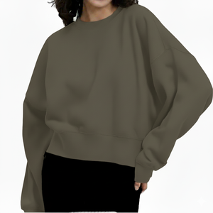 Sudadera Holgada de Gran Tamaño para Mujer, de Felpa Cálida, Transpirable, de Secado Rápido, de Manga Larga, Suave, para Otoño e Invierno - Product Image 1