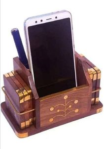 Nuevo Organizador de Escritorio de Madera Marrón Personalizado para Oficina y Escuela, Combinación de Diseño Moderno - Product Image 4