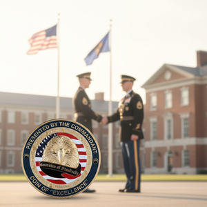 ขอบคุณสำหรับการให้บริการ ตราสัญลักษณ์ที่ระลึก |   ของที่ระลึกโลหะผสมสังกะสีชุบทองแบบนูนสูง - Product Image 5