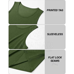 Buyer Choice Men <b>Racer</b> Bone Tank <b>Top</b> Lightweight Material Sleeveless Comfort Fit Made In Pakistan - Product Image 5