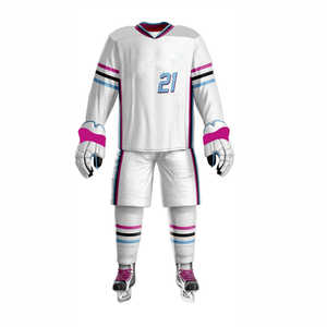 Uniforme de Hockey sobre Hielo Personalizado con Logotipo para Hombre, Ligero, 100% Poliéster, Nombre del Equipo y Logotipo Personalizados - Product Image 1