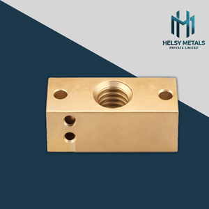 Wholesale CNC Brass Threaded <b>Block</b> High Strength Corrosion Resistant Brass <b>Mounting</b> Components For Mechanical Applications - Product Image 1
