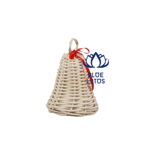 2023 nouveau produit rotin cloche décoration noël Festival ornements bleu Lotus ferme lumière - Product Image 1