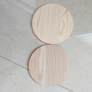 Tấm Biển Gỗ Sồi Khung Trống Cắt Tròn Bằng Gỗ Lát Dày Tùy Chỉnh Để Tự Làm Đồ Thủ Công Móc Treo Cửa Trang Trí Nhà Cửa - Product Image 2