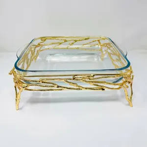 Cher support de forme avec bol en verre pour servir de la nourriture et des bonbons à bas prix nouvelle vente chaude bol en verre à bas prix à des prix abordables - Product Image 6
