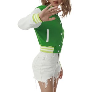 2025 Venta caliente último diseño barato ropa universitaria lisa al por mayor de lana de talla grande personalizada chaquetas universitarias de béisbol de punto con soporte - Product Image 4