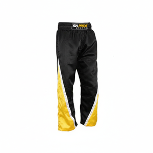 Pantalon de kickboxing décontracté en toile de qualité supérieure avec logo personnalisé pour hommes, vêtements d'arts martiaux en polyester respirant et écologique - Product Image 2