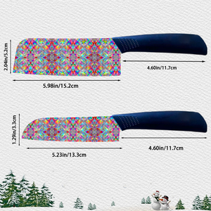 Cuchillo de Chef de Cerámica Premium con Diseño Floral, Mango de Plástico Ambidiestro, Envío Rápido, para Cocina Casera y Suministro Industrial - Product Image 2
