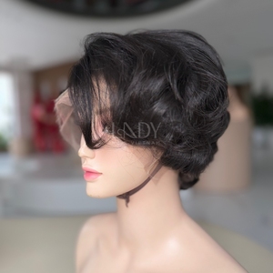 วิกผมสั้นส่วนหน้าผมจริงวิกผม100% เวียดนามสีธรรมชาติ - Product Image 3