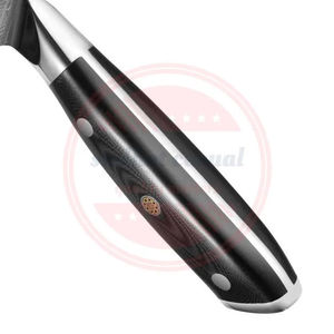 Cuchillo para carne de acero de Damasco hecho a mano, hoja forjada, cuchillo de bolsillo personalizado - Product Image 4