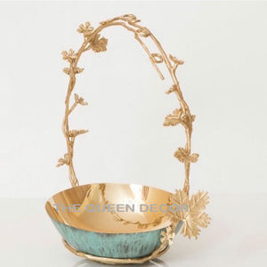 Quemador de Incienso Moderno de Latón y Acero Inoxidable con Diseño de Hoja, Acabado Dorado, Ecológico, para Incienso Indio, para Todas las Estaciones - Product Image 3