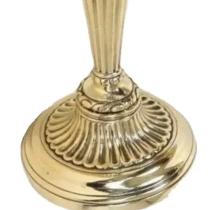 Suporte de vela de ouro/pilar de ouro escovado/pilar de metal para decoração de casamento