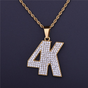 Personalizado Iced out colgante Moissanite diamante 925 Plata VVS laboratorio cultivado colgante Hip Hop joyería hombres collar - Product Image 3