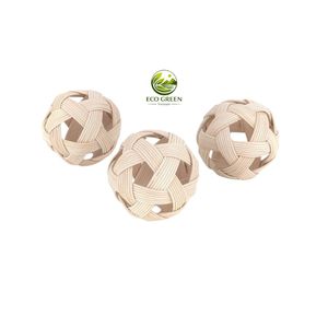 ลูกบอลหวายธรรมชาติทำมือขนาด 10 ซม. สำหรับตกแต่งบ้านสไตล์ฟาร์มเฮาส์ - Product Image 6