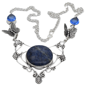 Brazaletes ajustables de latón y cobre a la moda para mujer, surtido de sodalita, zafiro azul, joyería de piedras preciosas de cristal Natural - Product Image 2