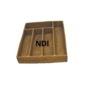 Bandeja de servicio de estilo moderno, suministros de Hotel para restaurante, bandeja de servidor de alimentos, bandejas decorativas hechas a mano para servir de ratán - Product Image 2