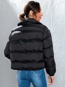 Qualité supérieure Femme Doudoune Nouveau Style Hiver Chaud À Capuche Épais Pleine Fermeture Éclair Confortable Respirant 100% Polyester Tissé - Product Image 2