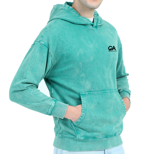 Nouvelle arrivée Service OEM Vente en gros Hommes Acid Washed Hoodies Dernière conception personnalisée Made in Pakistan Acid Washed Hoodies - Product Image 4