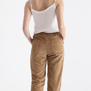 กางเกงสเวตเตอร์ผ้าฝ้ายน้ำหนักเบาของผู้หญิงสวมใส่สบายสำหรับใส่วิ่งและสวมใส่ในชีวิตประจำวันเสื้อผ้าลำลองสไตล์หน้าแบนขายส่ง - Product Image 6