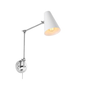 Hiện đại 1-ánh sáng Swing Arm LED Tường Đèn treo tường công nghiệp kim loại ánh sáng lịch thi đấu có thể điều chỉnh đầu <span class=keywords><strong>Plug</strong></span>-in/<span class=keywords><strong>Wall</strong></span> Mount thiết kế trang trí - Product Image 1