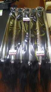 Extensions de cheveux lisses et soyeuses, bouclées et volumineuses, à trame simple, cheveux naturels Remy indiens non traités, 100% vierges, double trame - Product Image 5