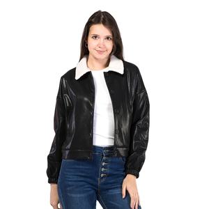 Chaqueta de Invierno y Otoño para Mujer, Acolchada, Transpirable, de Cuero Genuino, Tejida, Estilo Urbano, Tallas Grandes, con Talla Personalizable - Product Image 1