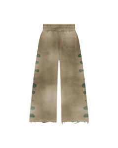 Custom 2025 Oversized Chándal Sun Faded Striped Zip up Sudadera con capucha y pantalones de chándal Set Sun Faded Sweatsuit Hoodie para hombres - Product Image 3