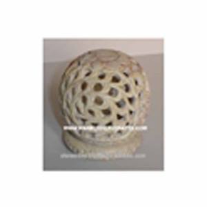 เชิงเทียนหินสบู่แกะสลักสวยงาม - Product Image 1