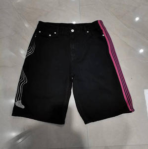 100% coton Denim Designer Jeans Casual Baggy Streetwear Jorts Denim Shorts - Product Image 1